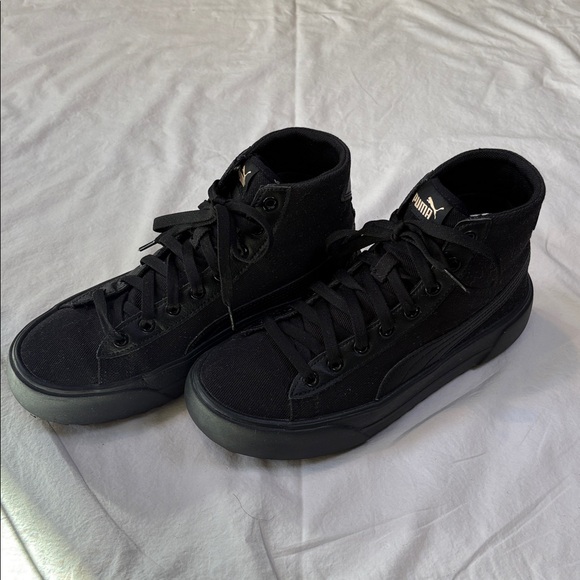 Puma Shoes - Puma Black High-Top Sneakers